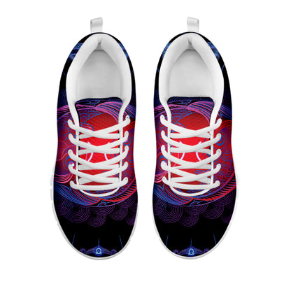 Pisces And Astrological Signs Print White Sneakers