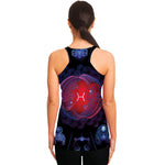 Pisces And Astrological Signs Print Women's Racerback Tank Top