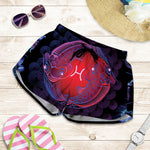 Pisces And Astrological Signs Print Women's Shorts