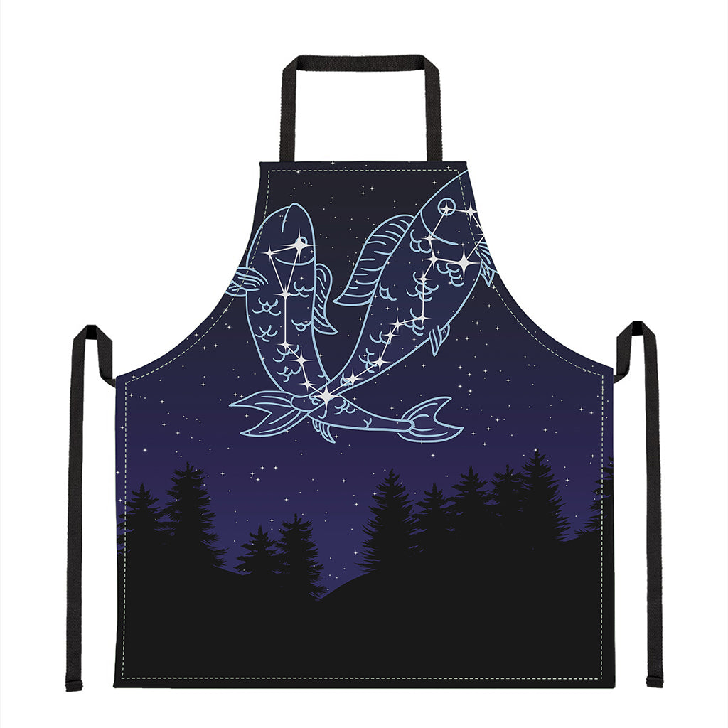 Pisces Constellation Print Apron
