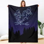 Pisces Constellation Print Blanket