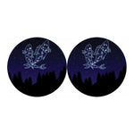 Pisces Constellation Print Car Coasters