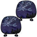 Pisces Constellation Print Car Headrest Covers
