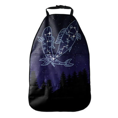 Pisces Constellation Print Car Seat Organizers