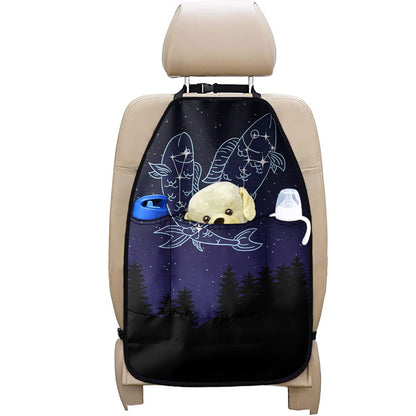 Pisces Constellation Print Car Seat Organizers