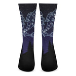 Pisces Constellation Print Crew Socks