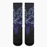 Pisces Constellation Print Crew Socks