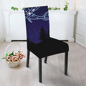 Pisces Constellation Print Dining Chair Slipcover