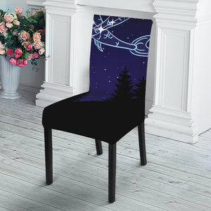 Pisces Constellation Print Dining Chair Slipcover