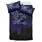 Pisces Constellation Print Duvet Cover Bedding Set