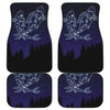 Pisces Constellation Print Front and Back Car Floor Mats