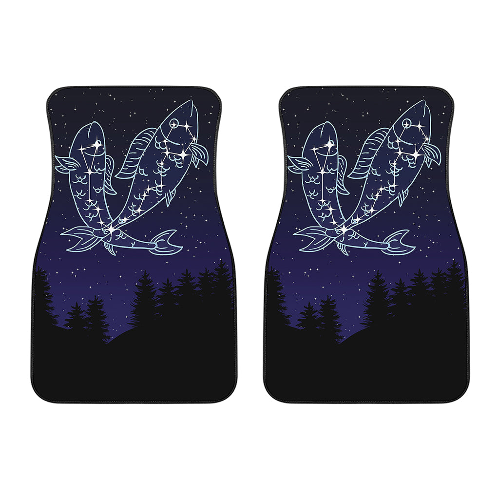 Pisces Constellation Print Front Car Floor Mats