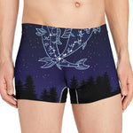 Pisces Constellation Print Men's Boxer Briefs