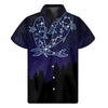 Pisces Constellation Print Men's Short Sleeve Shirt