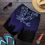 Pisces Constellation Print Men's Shorts