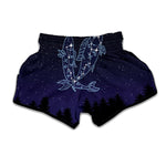 Pisces Constellation Print Muay Thai Boxing Shorts