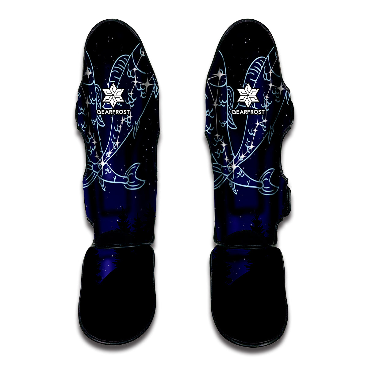 Pisces Constellation Print Muay Thai Shin Guard