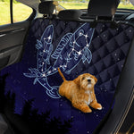 Pisces Constellation Print Pet Car Back Seat Cover
