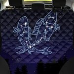 Pisces Constellation Print Pet Car Back Seat Cover