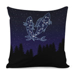 Pisces Constellation Print Pillow Cover