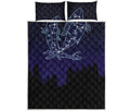 Pisces Constellation Print Quilt Bed Set