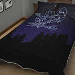 Pisces Constellation Print Quilt Bed Set