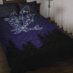 Pisces Constellation Print Quilt Bed Set