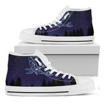 Pisces Constellation Print White High Top Shoes