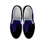 Pisces Constellation Print White Slip On Shoes