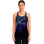 Pisces Constellation Print Women's Racerback Tank Top