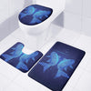 Pisces Horoscope Sign Print 3 Piece Bath Mat Set