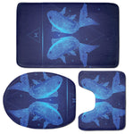 Pisces Horoscope Sign Print 3 Piece Bath Mat Set