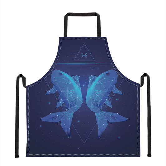 Pisces Horoscope Sign Print Apron