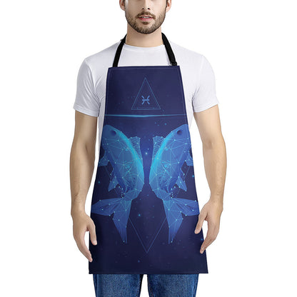 Pisces Horoscope Sign Print Apron