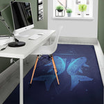 Pisces Horoscope Sign Print Area Rug