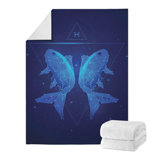 Pisces Horoscope Sign Print Blanket