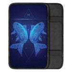 Pisces Horoscope Sign Print Car Center Console Cover