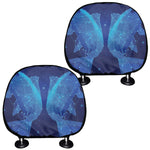 Pisces Horoscope Sign Print Car Headrest Covers