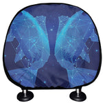 Pisces Horoscope Sign Print Car Headrest Covers