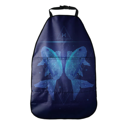 Pisces Horoscope Sign Print Car Seat Organizers