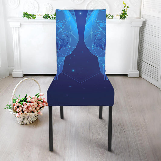 Pisces Horoscope Sign Print Dining Chair Slipcover