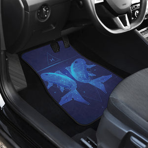 Pisces Horoscope Sign Print Front and Back Car Floor Mats