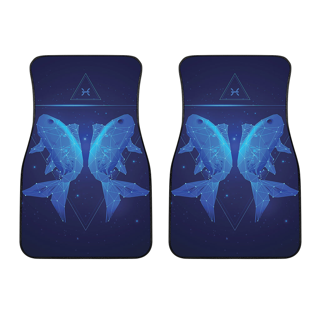 Pisces Horoscope Sign Print Front Car Floor Mats