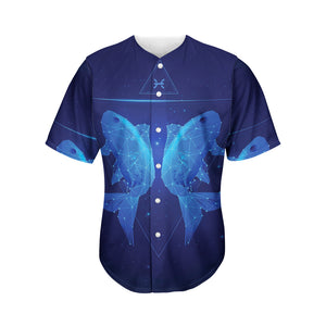 Pisces Horoscope Sign Print Men's Baseball Jersey