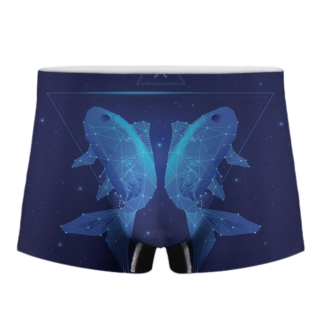 Pisces Horoscope Sign Print Men's Boxer Briefs