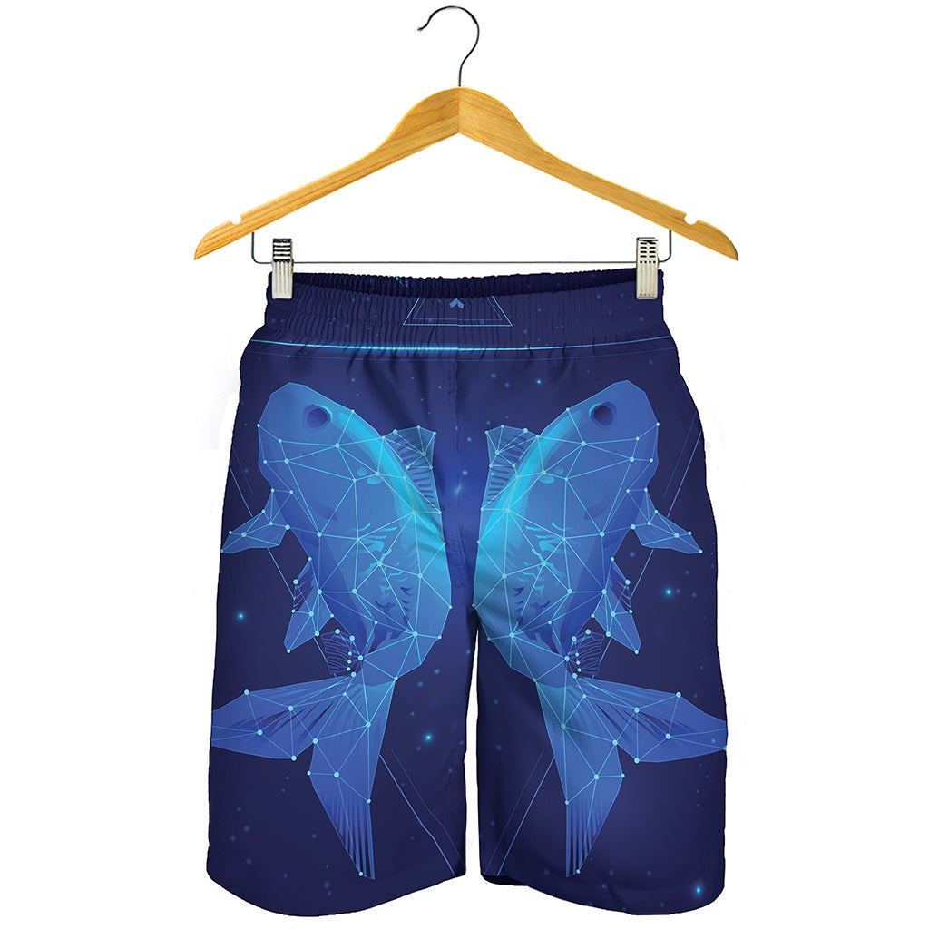 Pisces Horoscope Sign Print Men's Shorts