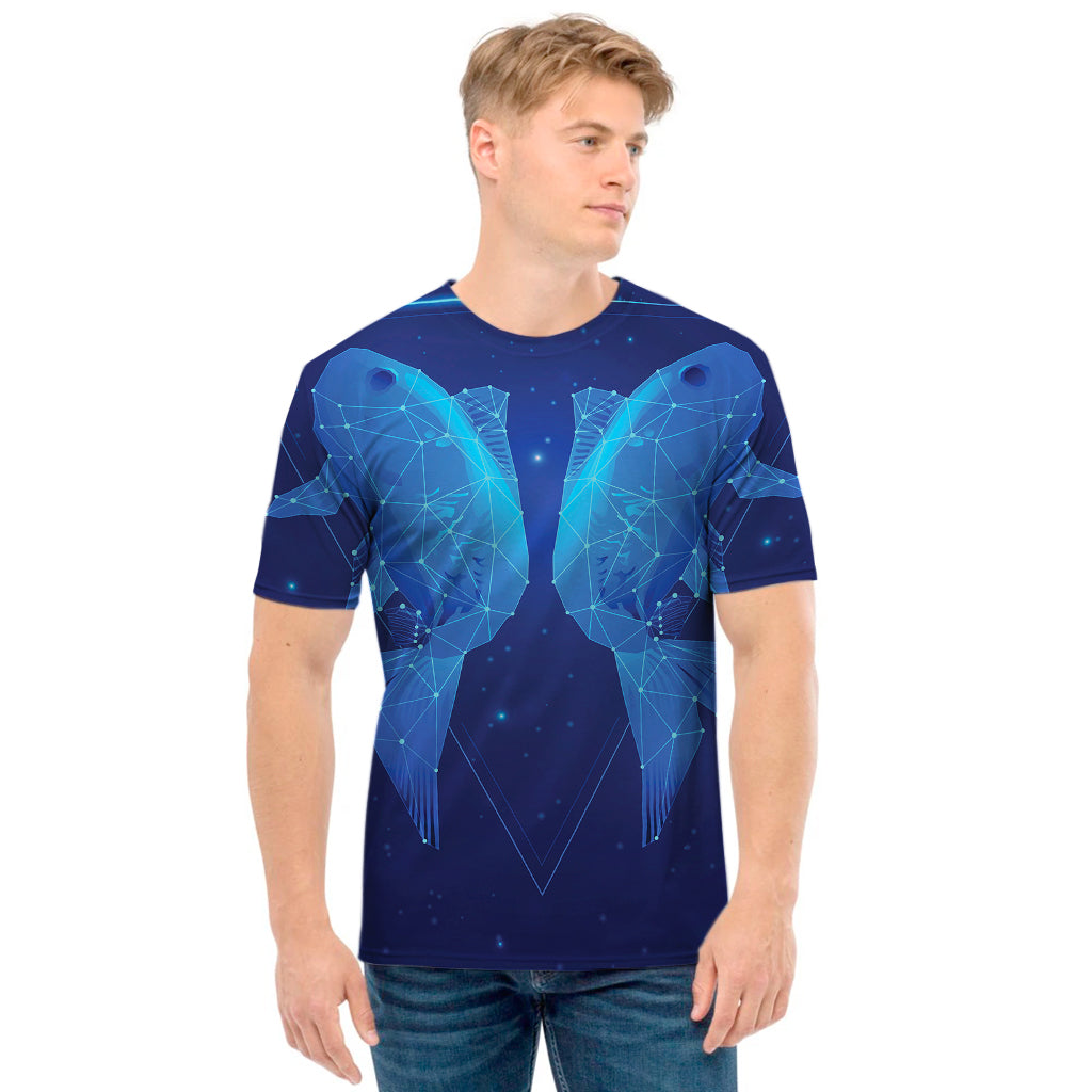 Pisces Horoscope Sign Print Men's T-Shirt