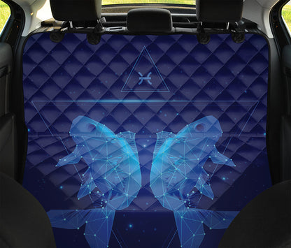 Pisces Horoscope Sign Print Pet Car Back Seat Cover
