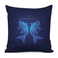 Pisces Horoscope Sign Print Pillow Cover