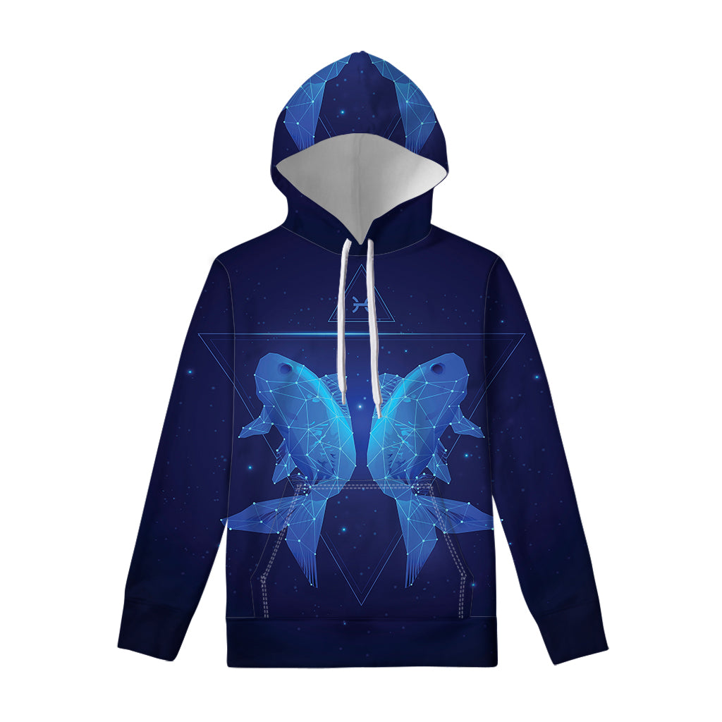 Pisces Horoscope Sign Print Pullover Hoodie